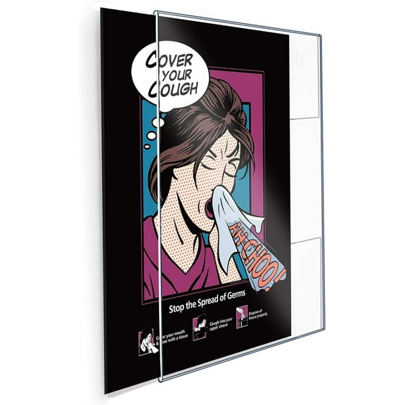 Flush-Top, Top Loading Acrylic Wall Frame (4" x 6"), Set of 4