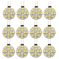 thumbnail image 2 of 12PCS G4 Puck Lights LED Bulbs Side Pin Base Round G4 5050 12SMD LED RV Light Home Reading Light, Wa, 2 of 5