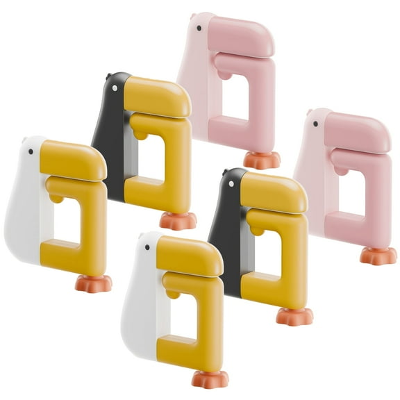 6 Pcs Table Edge Hook Desk Hooks, Cartoon Bird Design, Ideal for Hanging Bags, Headphones, Umbrellas