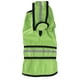 thumbnail image 5 of Chubasquero para perros Poliéster Chaqueta con capa de lluvia para mascotas Raya reflectante Impermeable Transpirable Verde brillante L, 5 of 5