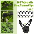 thumbnail image 2 of Plant Clips, 30Pc 360° Adjustable Plant Trainer Clips Plant Support Clips Flower Vine Clips Garden Plant Clips, Rattan Clip, 2 of 9