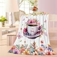 thumbnail image 2 of Coffee Blanket for Women,Super Soft Throw Blanket 50 * 60in for Couches Chairs Beds, 2 of 6