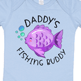 thumbnail image 4 of Inktastic Daddy's Fishing Buddy with Cute Purple Fish Boys or Girls Baby Bodysuit, 4 of 5