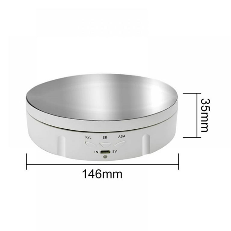 Electric Rotating Display Stand 360 Degree Turntable Jewelry Holder Mini  Spinning Display Spinner For Photography Products Suppl