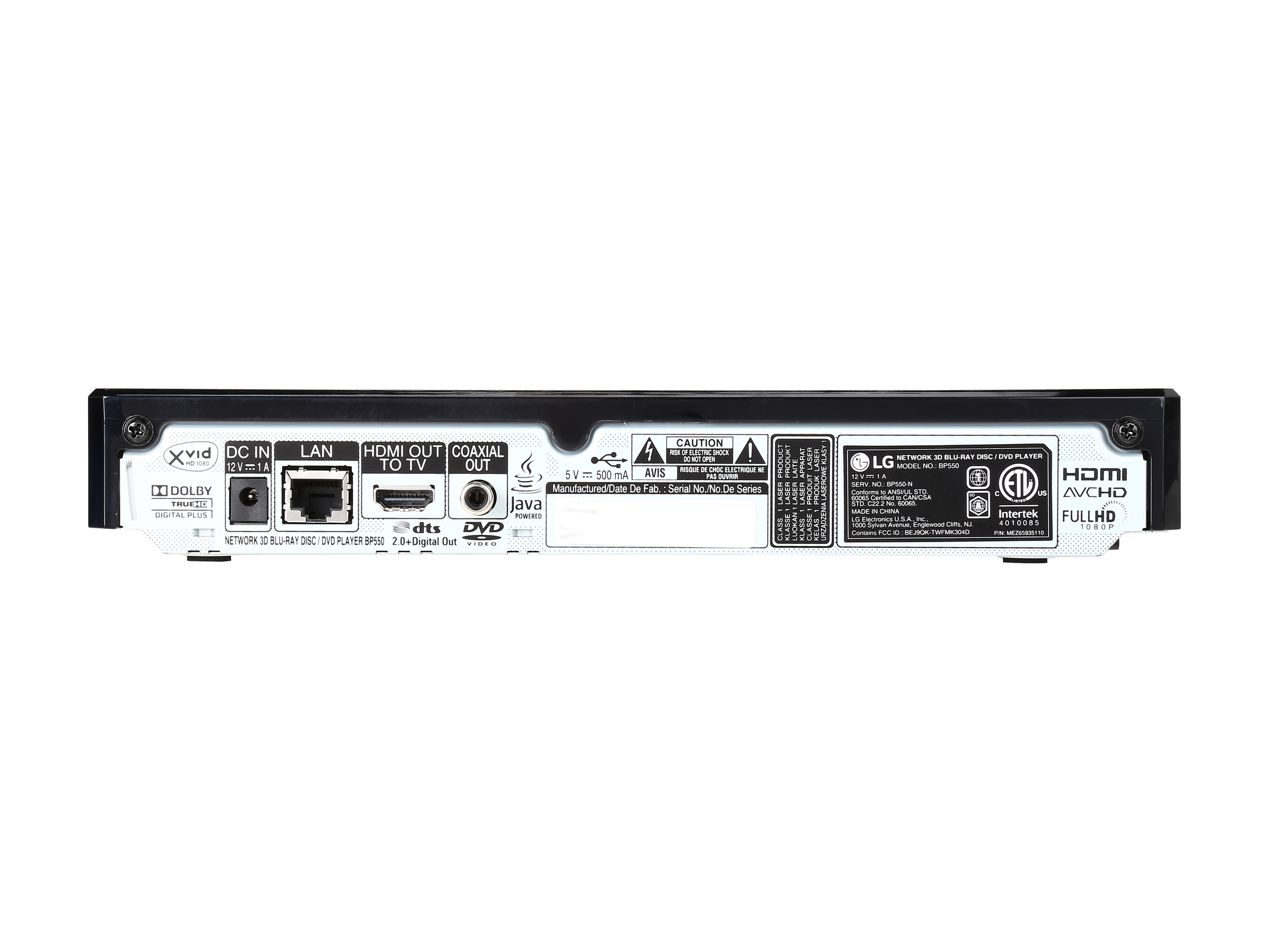 LG BP320 1 Disc(s) Blu-ray Disc Player, 1080p, Black - image 5 of 7