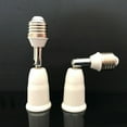 thumbnail image 2 of Allume Rallonge de Douille de Lumière E27, Réglable Verticalement 90° Horizontal 360°, Base à Vis Convertisseur de Douille Blanc, 2 of 3