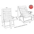 thumbnail image 3 of Kozyard Elsa 3 Pieces Outdoor Furniture Traditional Metal Padded Folding Sets ( Beige ), 3 of 9