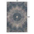 thumbnail image 3 of DecMode Living room Rectangle Geometric Contemporary Area Rug, Light Grey, 6 x 9, 1 - Piece, 3 of 6