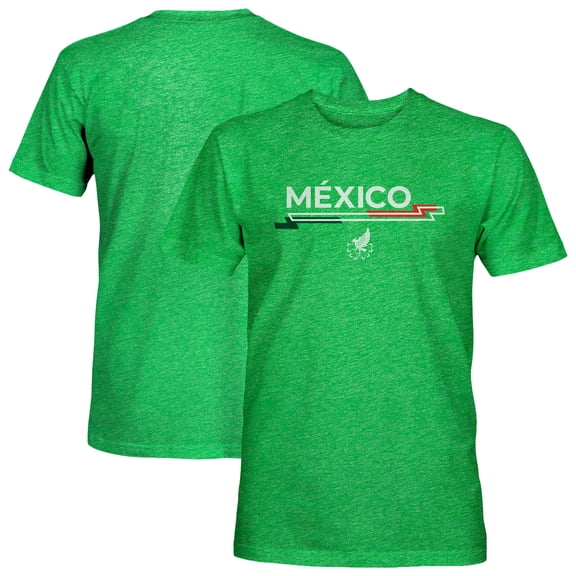 Men's 1863FC Green Mexico National Team Icon Vintage Tri-Blend T-Shirt