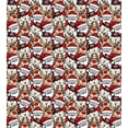 thumbnail image 3 of Ambesonne Christmas Duvet Cover Sets, Snowman Reindeer, 2-Twin, Pale Brown White and Red, 3 of 4