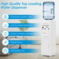thumbnail image 6 of Gymax 5 Gallon Top Loading Hot & Cold Water Dispenser Cooler w/ Storage Cabinet, 6 of 10
