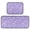 Lavender Glitter Stars Pattern, variant on 2-Piece Kitchen Mat Set Non Slip Washable Floor Mats Decorative Rugs for Kitchen Sink Laundry Ice Cream Cones and Shooting Stars