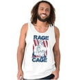 thumbnail image 3 of Street Fighter Vega Rage Cage USA Tank Top Sleeveless Tee Men Brisco Brands L, 3 of 6