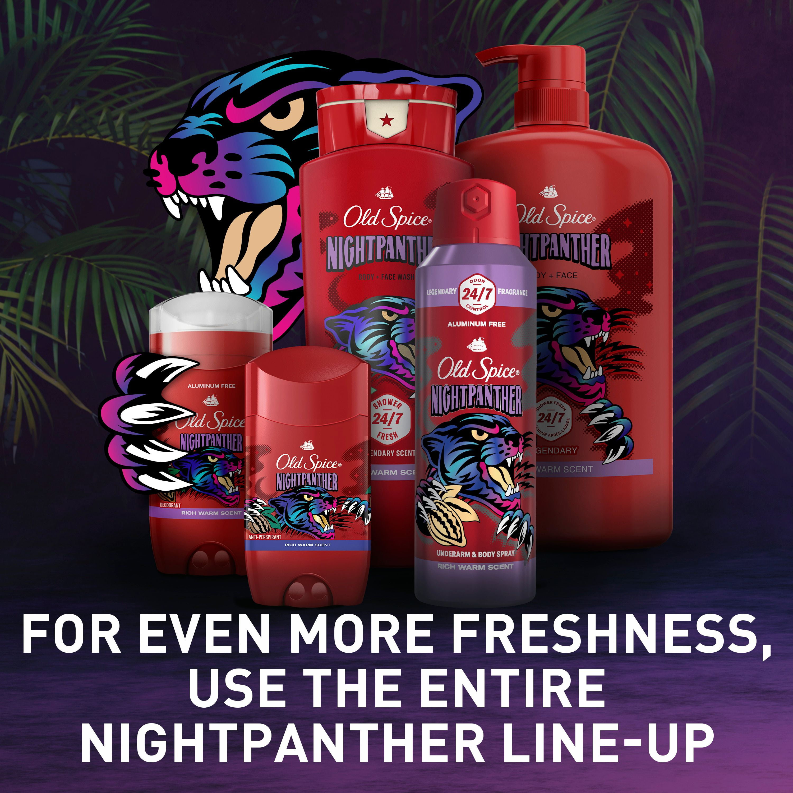 Nettoyant pour le corps Old Spice pour hommes, NightPanther
