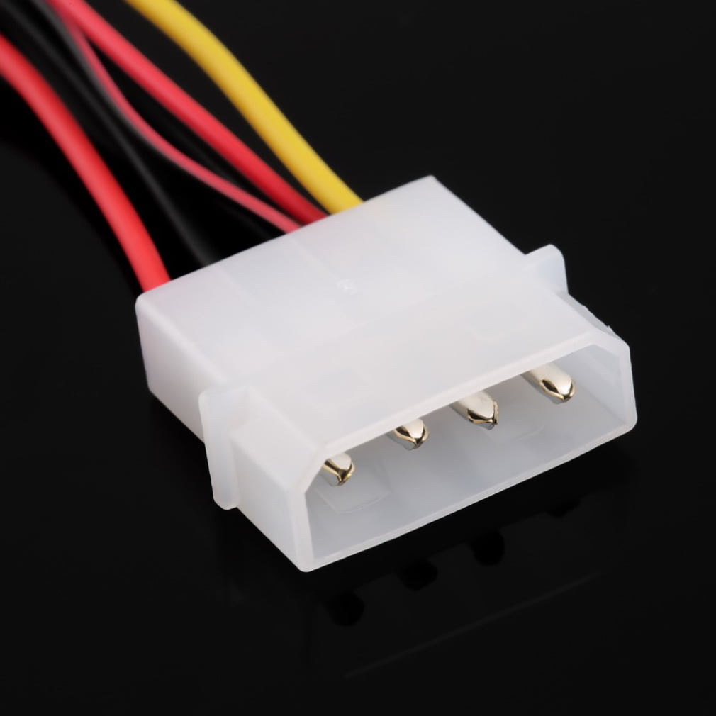 Computer Fan PC Computer Fan Quad 4 LED Light 120mm PC Computer Case Cooling Fan Mod Quiet Molex Connector Easy Installed Fan 12V