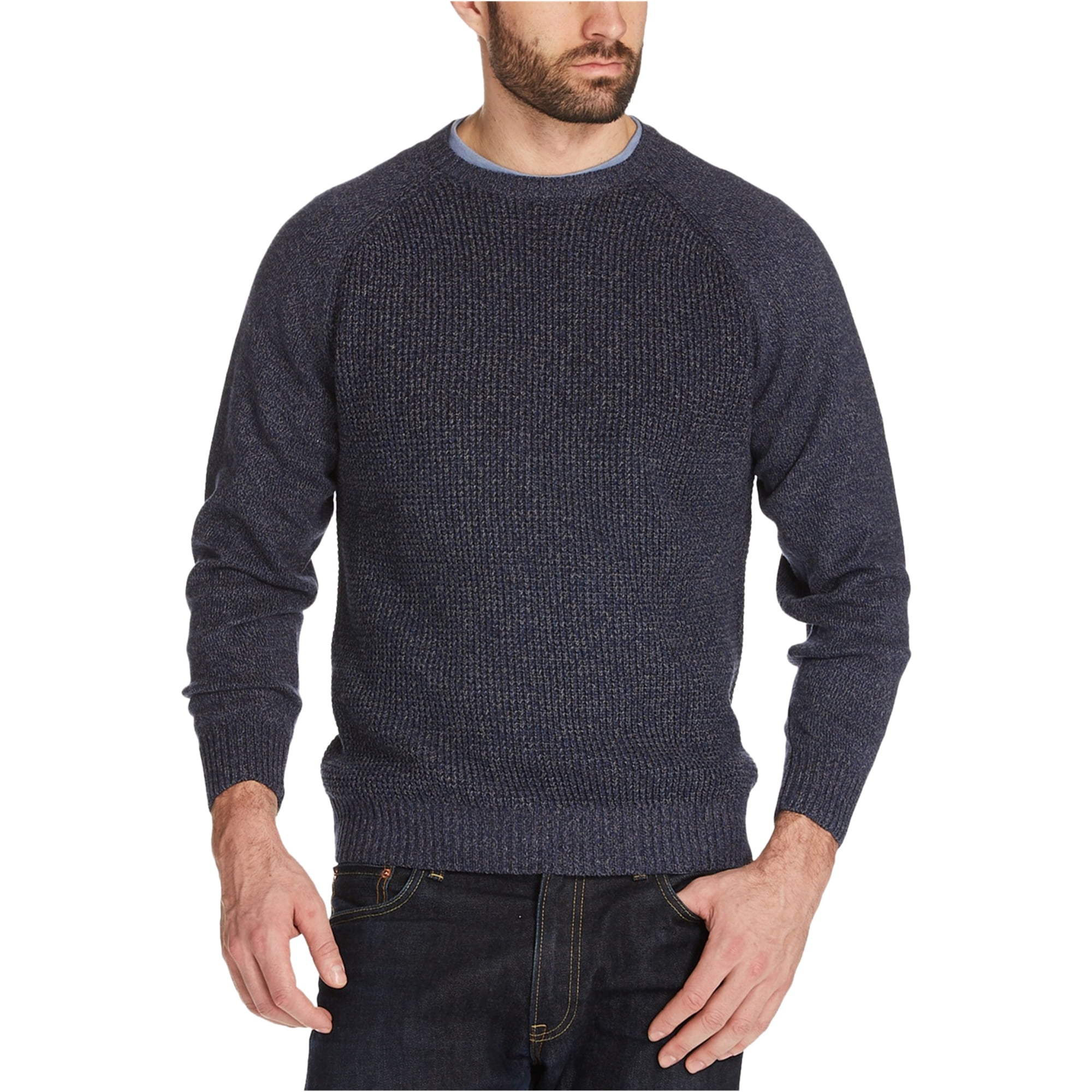 Weatherproof - Weatherproof Mens Tuck Knit Raglan Pullover Sweater ...