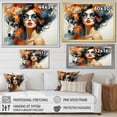thumbnail image 4 of Designart "Essence of Jazz in Orange Tones III" People Wall Art - Global Orange African American Art Bedroom Canvas Wall Art, 4 of 4