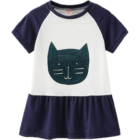 

QIANFENGXI Midi Dresses for Girls Beach Dresses for Girls Thanksgiving Dress Girls Sweatshirt Dress Flowy Dress