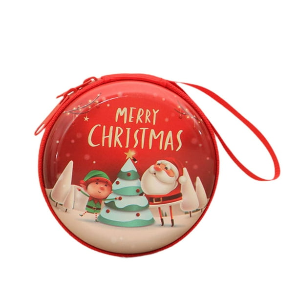 Monedero navideño decorativo para viajes, fiestas navideñas Árbol élfico anciano