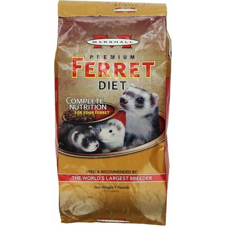 Marshall Premium Ferret Diet - Marshall Premium Ferret Diet Food, 14lb (2 x 7lb)
