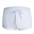 thumbnail image 5 of WIZUTIZ Square Cut Swimsuit Men Sexy Swim Briefs Beach Bikini Sport Swimwear Low Wasit Shorts Pants with Drawstring Beach, 5 of 5