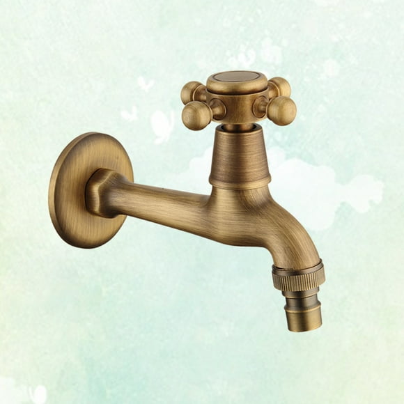Phenofice Copper Water Faucet For Kitchen Laundry Utility Rv Wet Bar Spigot Tap Faucet Vintage Water Tap Long Size