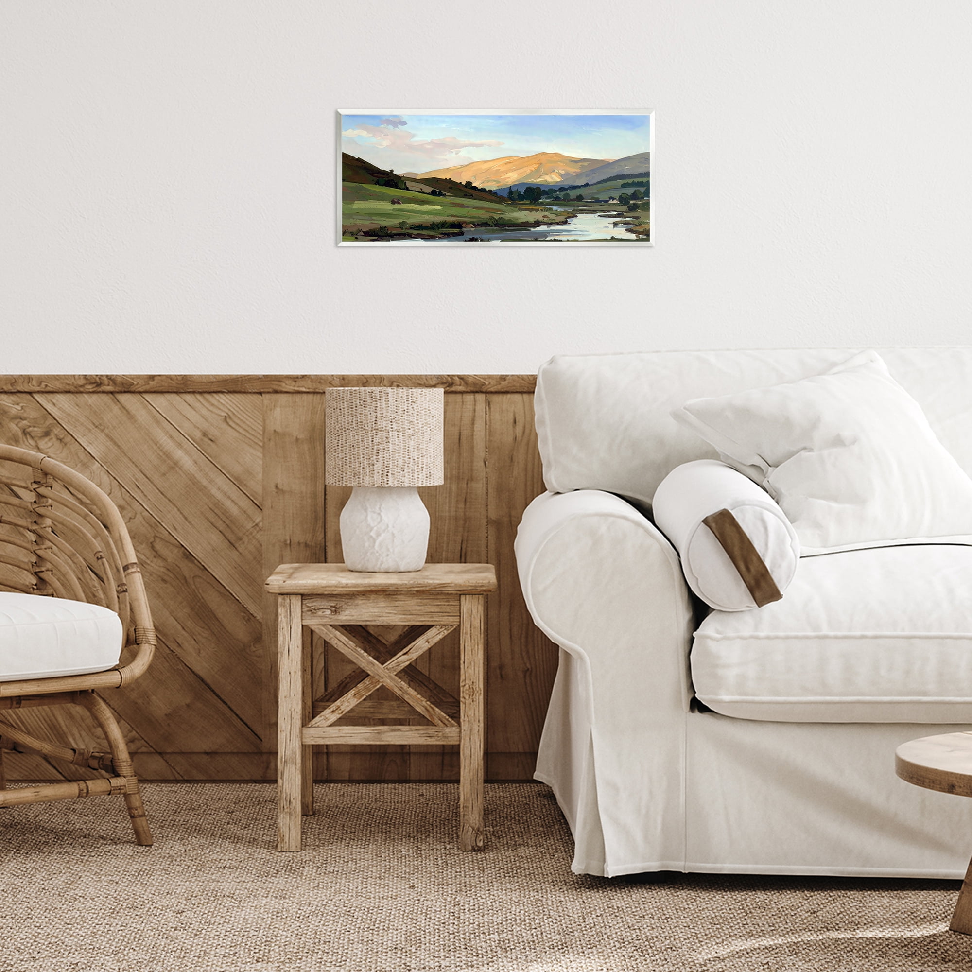 Stupell Industries Across The Valley Landscape Wall Plaque Art, design by Alonza Saunders