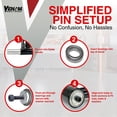 thumbnail image 7 of Venom Pin Adapter for Single-Sided Swingarm Stand, 38.5 mm, For Motorcycle Wheel Stand Lift, Motorcycle Rear Stand (VEN11), Compatible with Ducati Models, 7 of 7