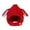 Red, variant on lnmuld Solid Kids Plush Lamb Big Floppy Ear Earflap Hat Button Chin Strap Fuzzy Warm Winter Helmet Hat for Boys Girls Beige,6 Months-3 Years