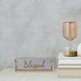 thumbnail image 4 of Northlight Hinged Plaque with "Blessed" Embossed Lettering Decoration - 13.25", 4 of 4