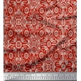 thumbnail image 1 of Soimoi Polyester Crepe Fabric Floral & Moroccan Damask Print Fabric by Yard 42 Inch Wide, 1 of 3