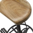 thumbnail image 5 of DecMode Metal Bike Counter Stool with Pedals, Brown, 5 of 11