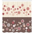 thumbnail image 3 of Ambesonne Floral Shower Curtain, Spring Blossoms, 69"Wx84"L, Umber Beige Ruby, 3 of 3