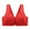 Red, variant on Bras Tank No Wire Bras for Women Padded Bra Lace Front Close Front Closure Bralettes Wireless Bras for Women