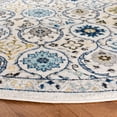 thumbnail image 4 of SAFAVIEH Evoke Charlotte Floral Geometric Area Rug, Ivory/Blue, 6'7" x 6'7" Round, 4 of 8