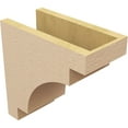 thumbnail image 5 of 6"W x 12"D x 12"H Classic Mediterranean Rough Cedar Woodgrain TimberThane Corbel, Primed Tan, 5 of 6