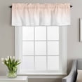thumbnail image 2 of Rod Pocket Window Valances Modern Minimalist Color Ombre Art Short Kitchen Curtains Pink to White Gradient Window Treatment Drapes for Bedroom Bathroom Living Room 56x16In,1 Panel, 2 of 9