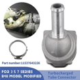 thumbnail image 3 of For 3 Series F35 B48 5 Series G38 330 530 535 Turbocharger Water Pipe Joint Aluminum Alloy, 3 of 5