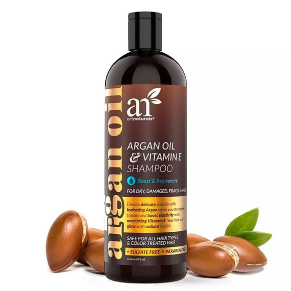 Champú artnaturals con argán para el crecimiento del cabello, 473 ml, sin sulfatos