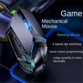 thumbnail image 2 of Wired Gaming Mouse 6 Keys USB Braided Rope 4 Speed for PC Laptop, 2 of 5