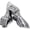 Silver Polished Without Spikes, variant on Armory Replicas Medieval 18 Gauge Steel Gauntlets Polished Silver Black Suede Gloves Costume Accessory
