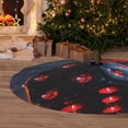 thumbnail image 6 of Pofeuu Cosmic Red Sparkle Dice Print Christmas Tree Skirt, Merry Christmas Skirt Xmas Tree Ornaments for Xmas Holiday Party Decorations-30", 6 of 7