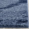 thumbnail image 3 of SAFAVIEH Retro Collection RET2891 Modern Abstract Non-Shedding Living Room Bedroom Dining Home Office Area Rug, 8' x 8' Square, Light Blue / Blue, 3 of 4