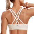 thumbnail image 1 of Sostén CRZ YOGA Naked Feeling con tirantes y copas acolchadas para yoga Blanco XL, 1 of 6