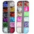 thumbnail image 1 of Shisuyan 2 Boxes Eye Makeup Sequins Manicure Glitter Sequins Eye Shadow Powders, 1 of 8
