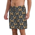 thumbnail image 2 of Naloa Flower Butterfly Men's Beach Shorts, Surfing shorts, Swim trunks, Quick Dry Swim Trunks for Surfing Beach Fun - Large, 2 of 9