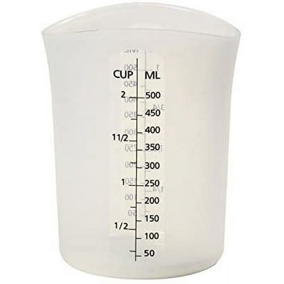 Norpro 2-Cup Flexible Silicone Measuring Cup - Measure Stir and Pour with Ease
