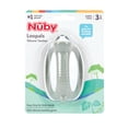 thumbnail image 6 of Nuby Loopals Silicone Teether for Babies, Gray Sloth Infant Teething Toy, 6 of 7