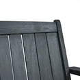 thumbnail image 6 of Wooden Porch Swing 2-Seater, Bench Swing with Hanging Chains, Heavy Duty 800 LBS Swing Chair Bench for Outdoor Patio Garden Yard, 8 Ft, White/Dark Grey/Teak, 6 of 10