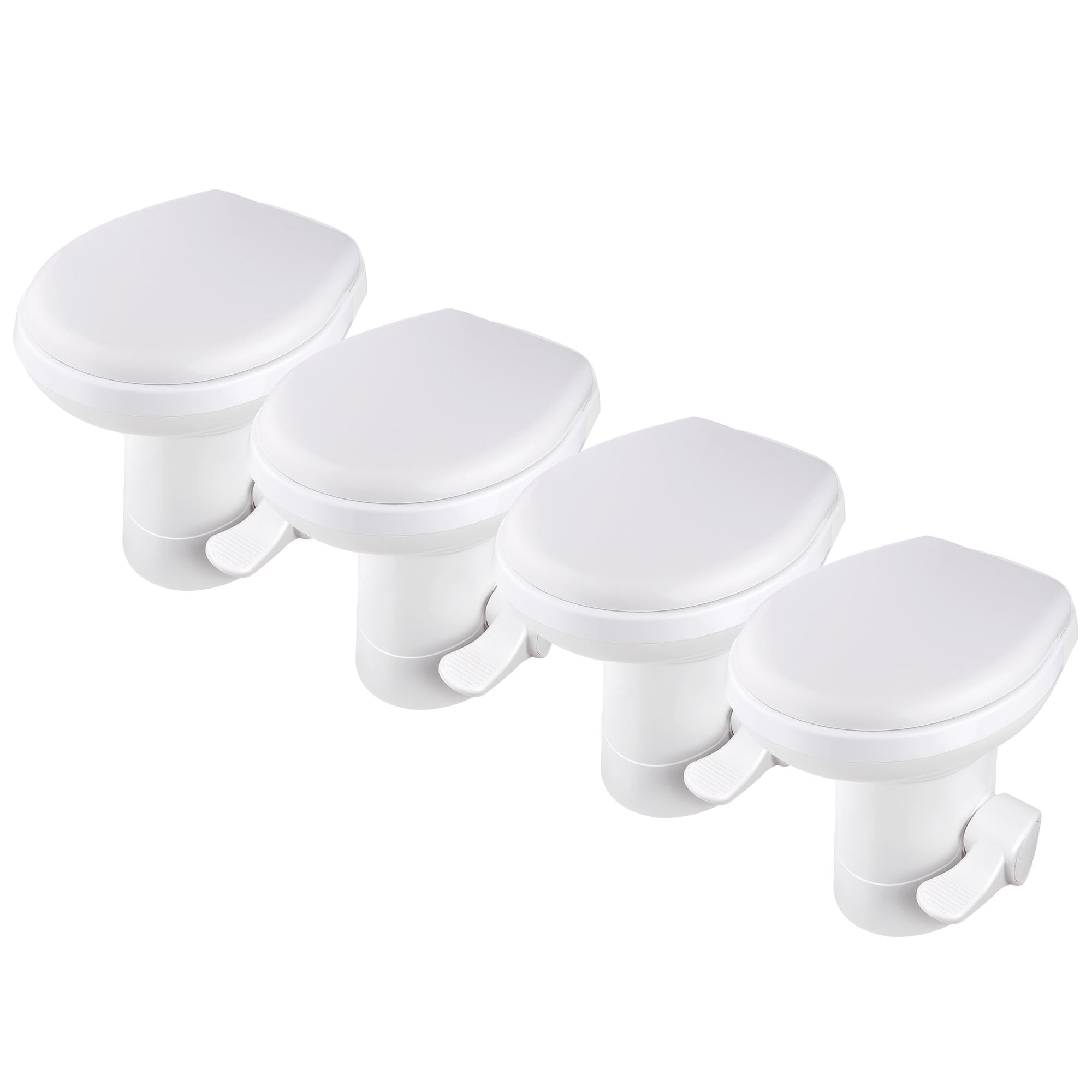 Gravity Flush Toilet RV Toilet Foot Pedal 20" Seating Height Motorhome